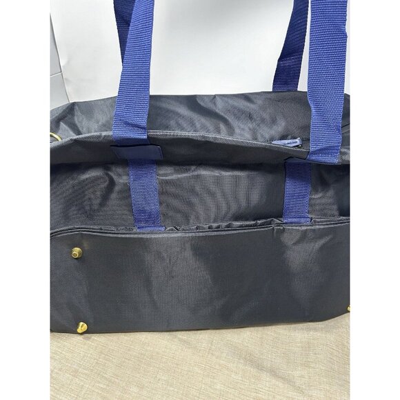 Versace Parfums Gym/Weekender Black Blue Duffle Bag NWOT - Picture 3 of 5